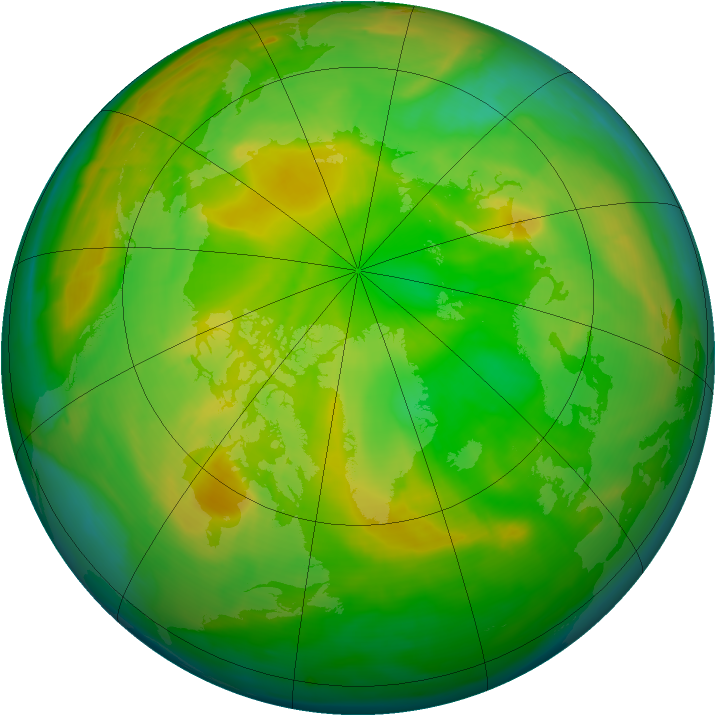 Arctic ozone map for 02 June 2008